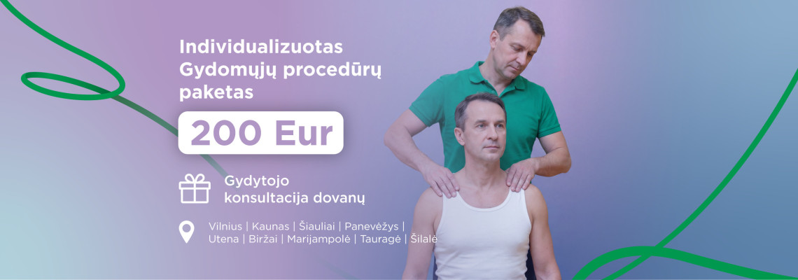 Individualizuota gydymo programa sumai + gydytojo konsultacija dovanų
