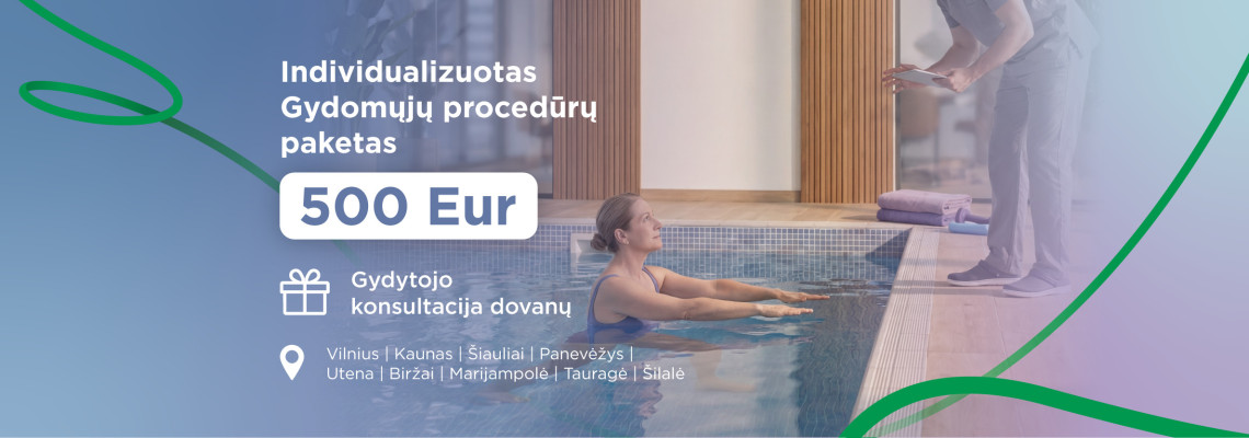 Individualizuota gydymo programa sumai + gydytojo konsultacija dovanų
