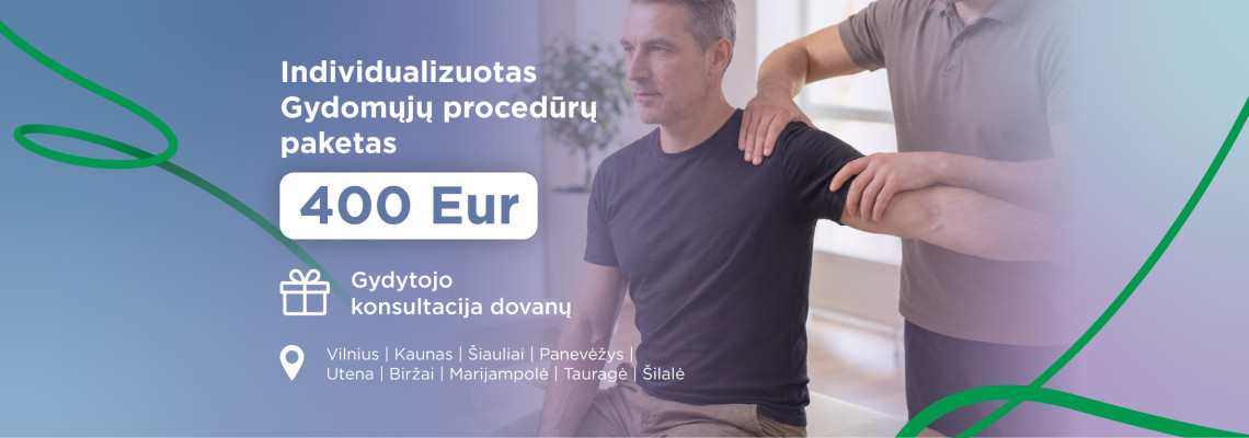 Individualizuota gydymo programa sumai + gydytojo konsultacija dovanų