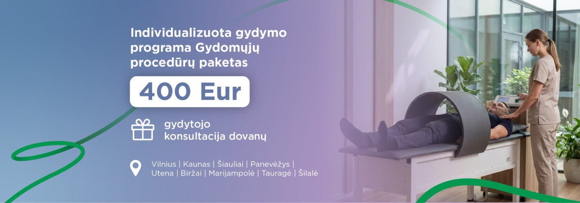 Individualizuota gydymo programa sumai + gydytojo konsultacija dovanų