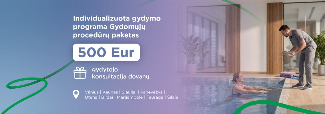 Individualizuota gydymo programa sumai + gydytojo konsultacija dovanų